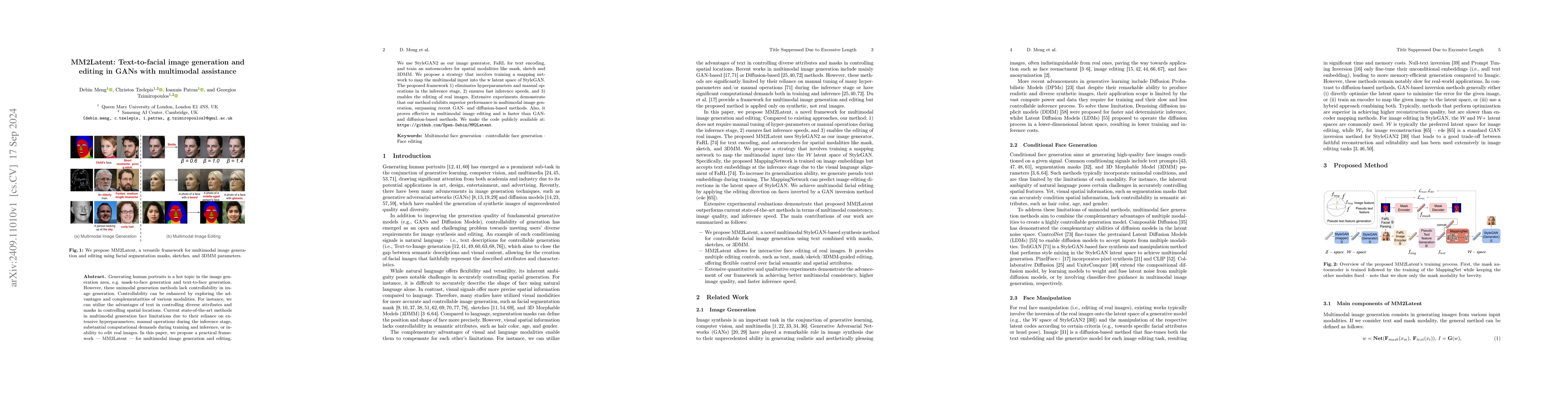 Thumbnail for MM2Latent: Text-to-facial image generation and editing in GANs with
  multimodal assistance