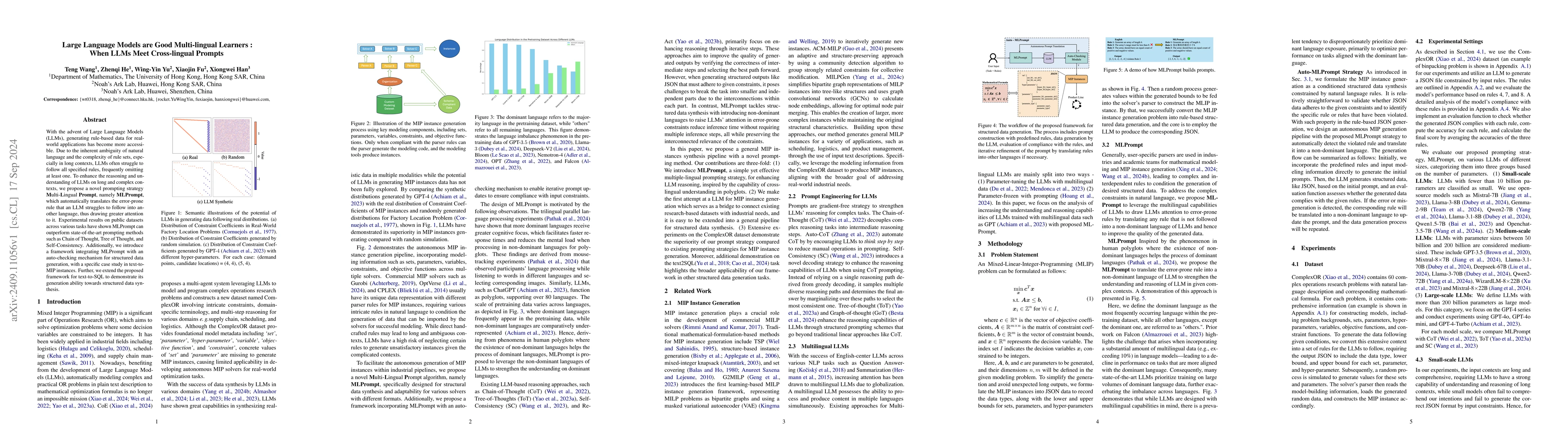 Thumbnail for Large Language Models are Good Multi-lingual Learners : When LLMs Meet
  Cross-lingual Prompts