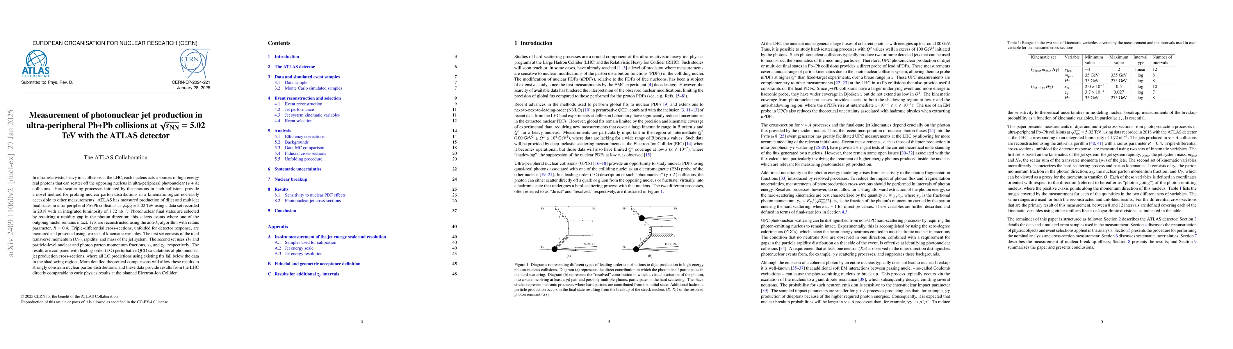 Thumbnail for Measurement of photonuclear jet production in ultra-peripheral Pb+Pb
  collisions at $\sqrt{s_{\text{NN}}} = 5.02$ TeV with the ATLAS detector