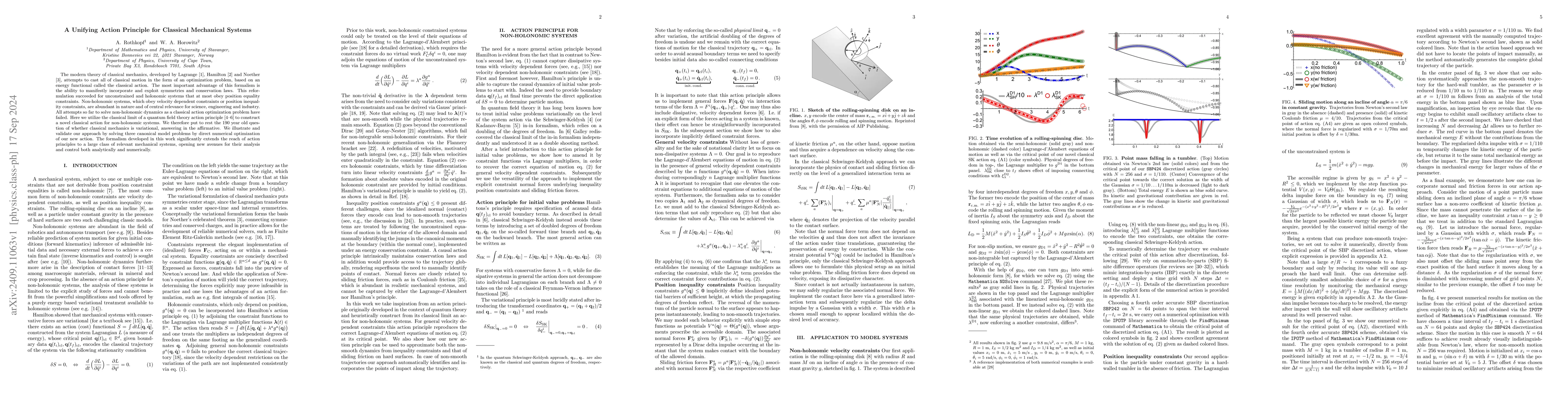 Thumbnail for A Unifying Action Principle for Classical Mechanical Systems