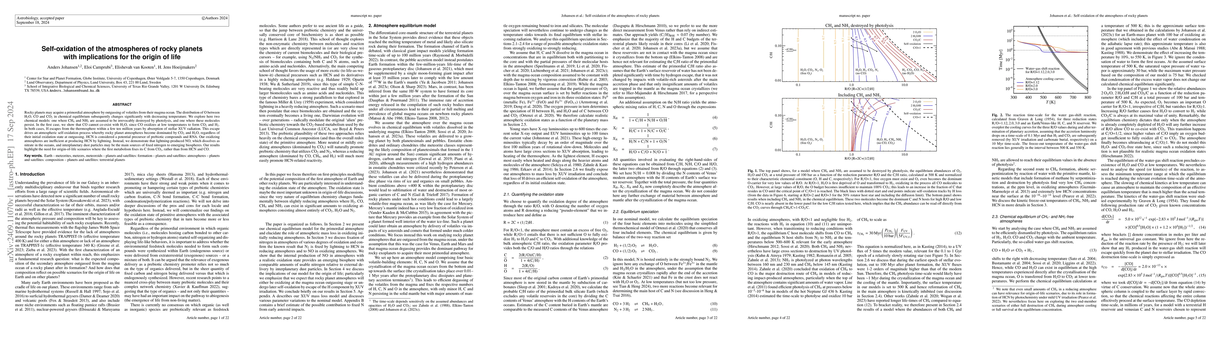 Thumbnail for Self-oxidation of the atmospheres of rocky planets with implications for
  the origin of life