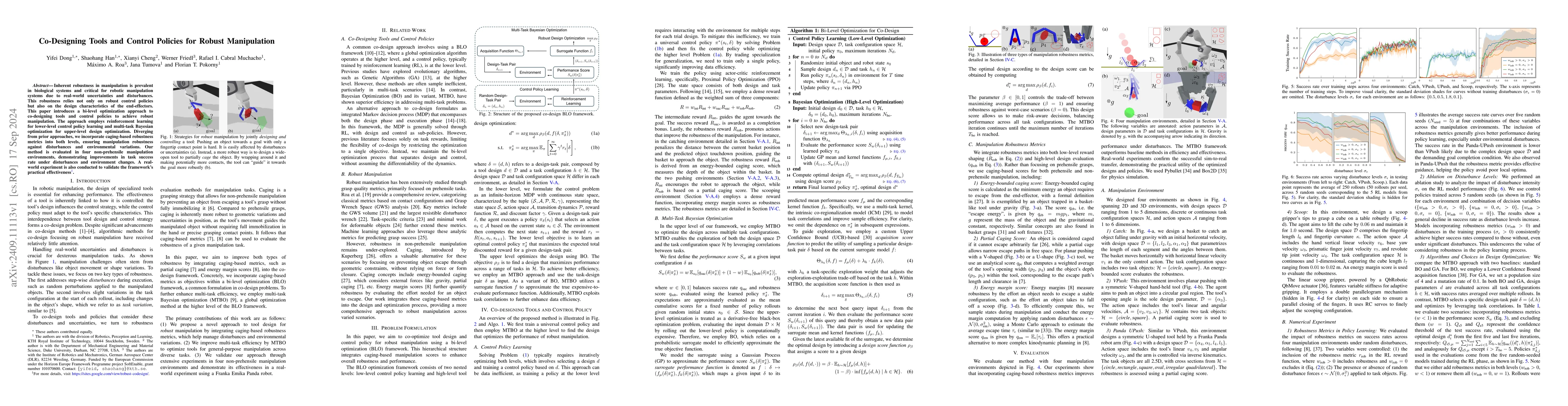 Thumbnail for Co-Designing Tools and Control Policies for Robust Manipulation
