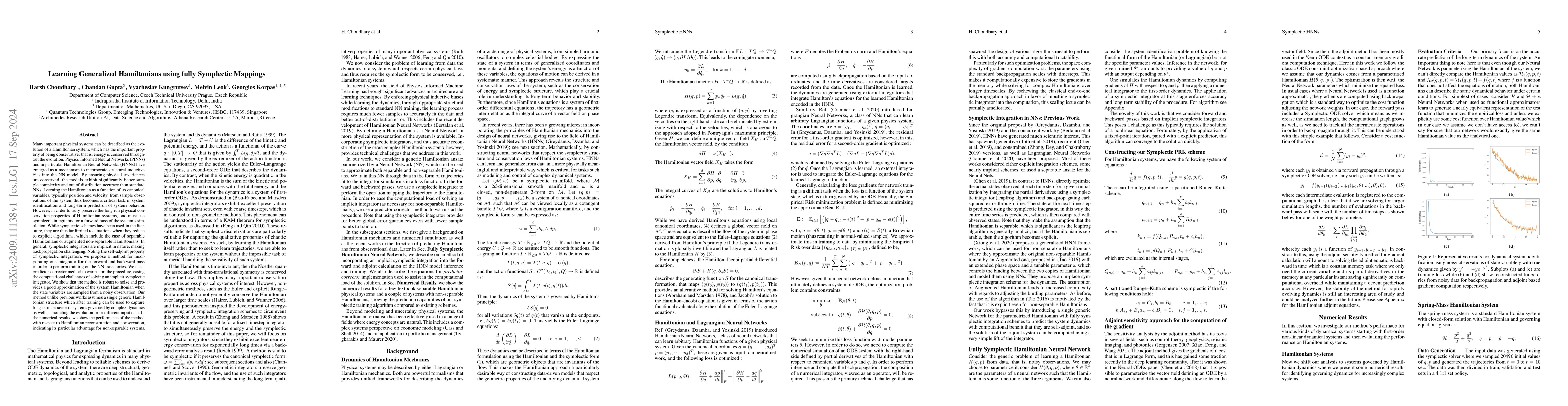 Thumbnail for Learning Generalized Hamiltonians using fully Symplectic Mappings