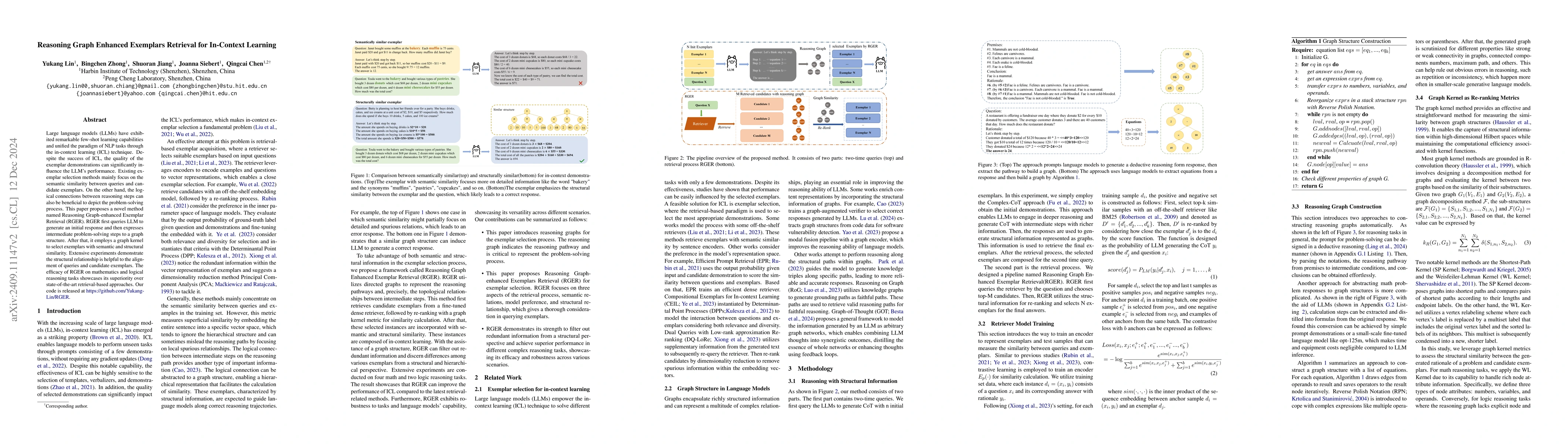 Thumbnail for Reasoning Graph Enhanced Exemplars Retrieval for In-Context Learning
