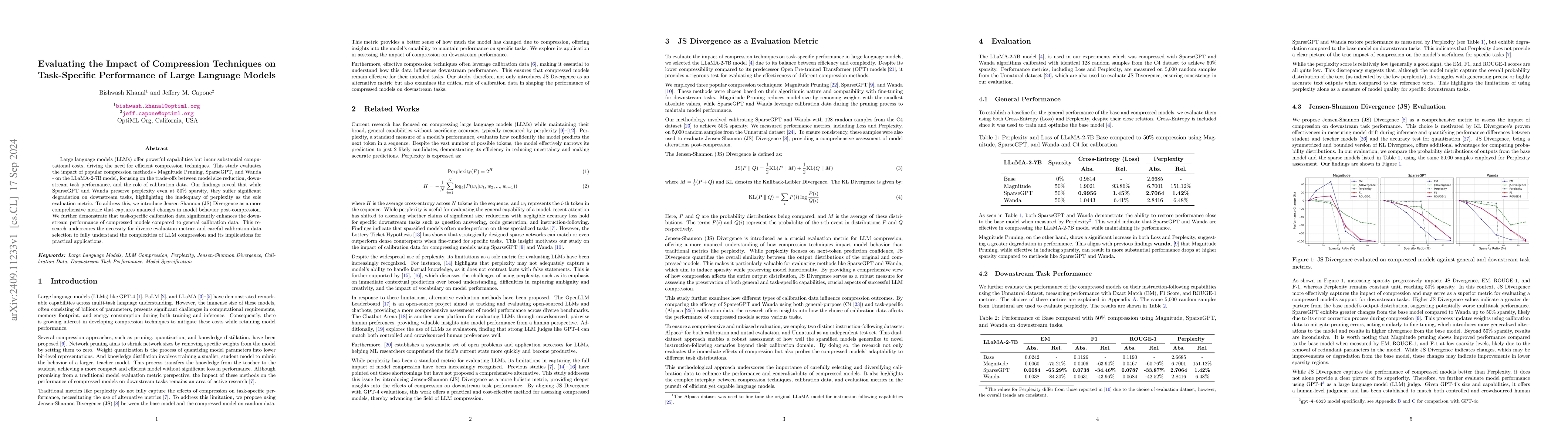 Thumbnail for Evaluating the Impact of Compression Techniques on Task-Specific
  Performance of Large Language Models