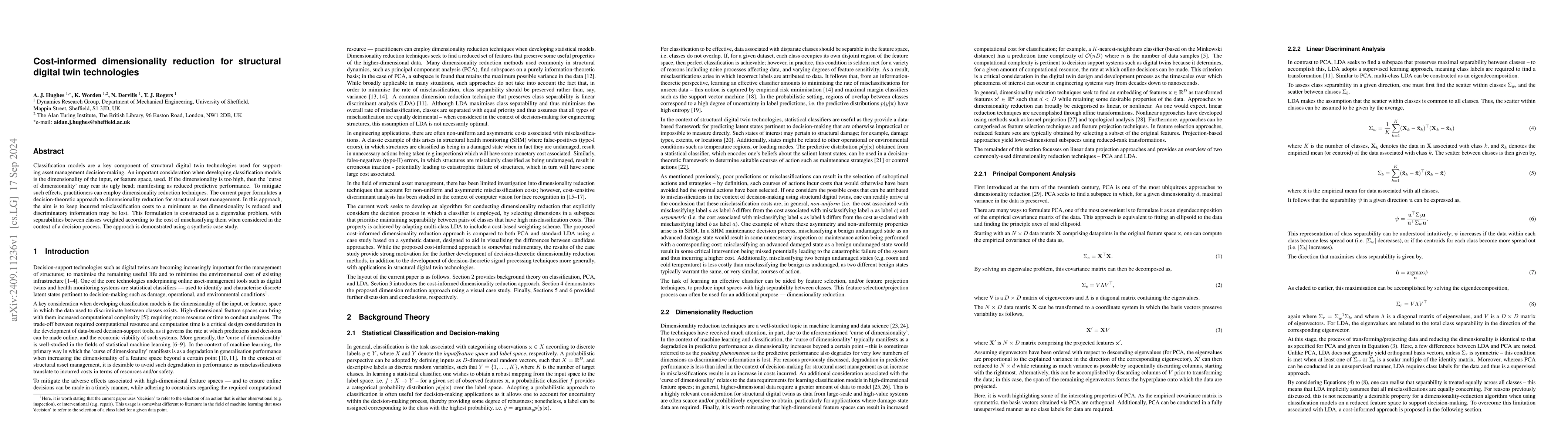 Thumbnail for Cost-informed dimensionality reduction for structural digital twin
  technologies