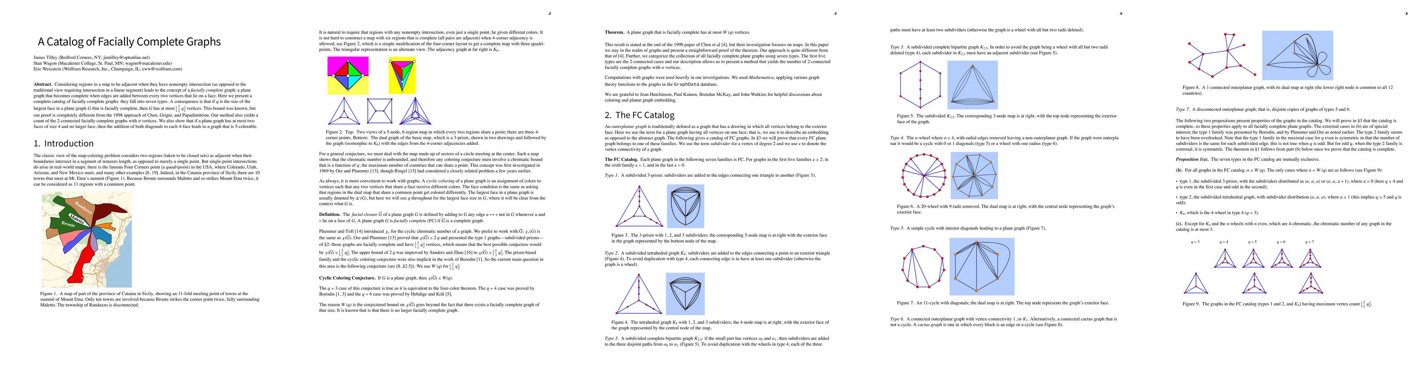 Thumbnail for A Catalog of Facially Complete Graphs