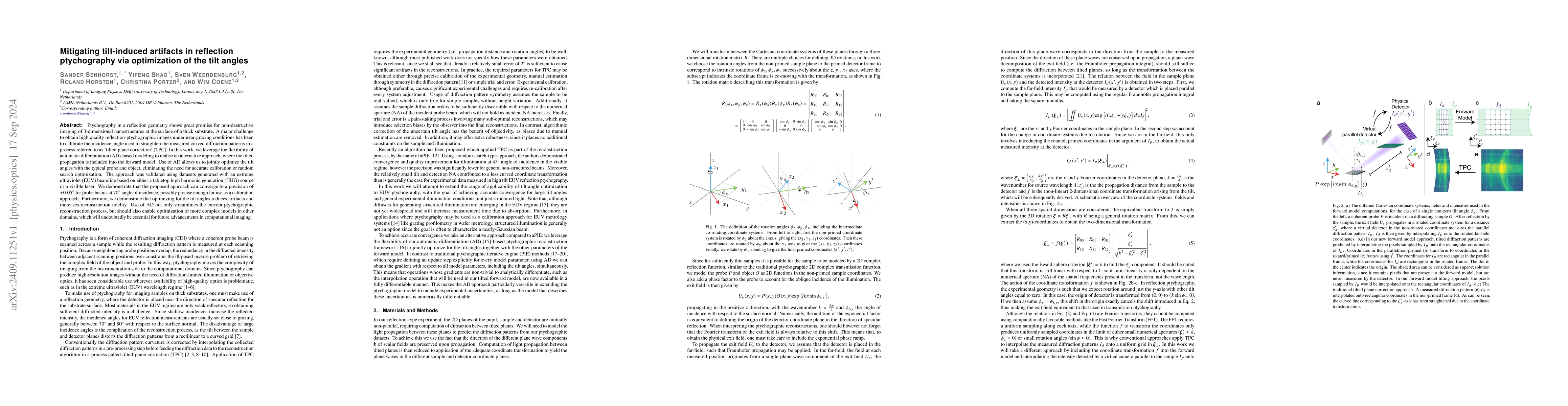 Thumbnail for Mitigating tilt-induced artifacts in reflection ptychography via
  optimization of the tilt angles