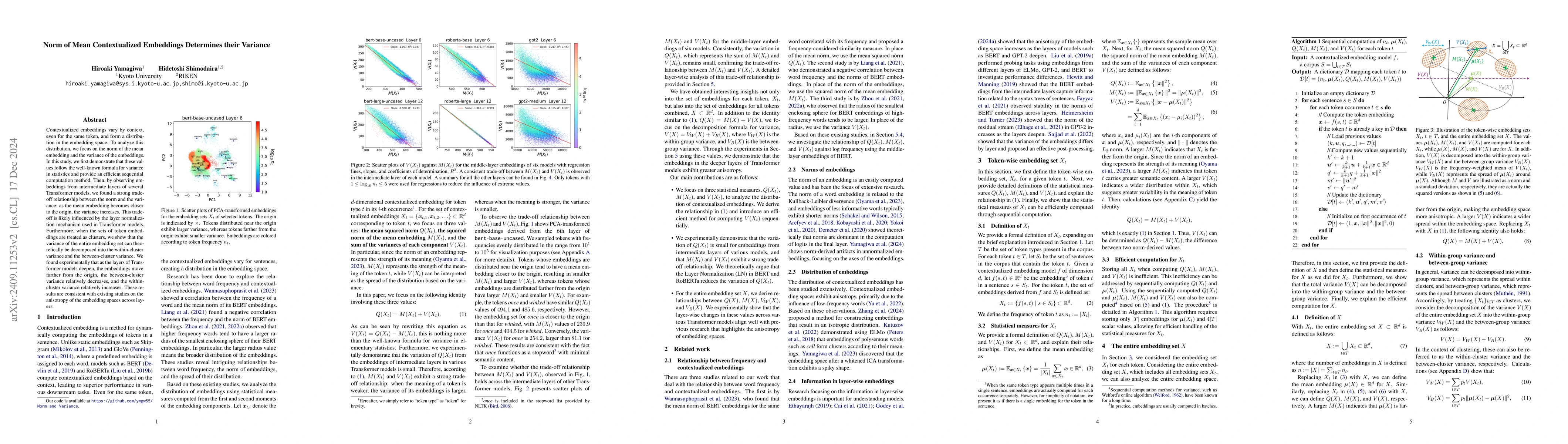 Thumbnail for Norm of Mean Contextualized Embeddings Determines their Variance