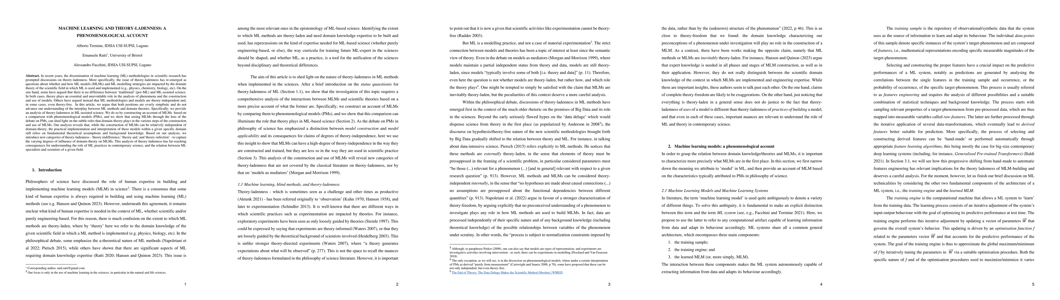 Thumbnail for Machine Learning and Theory Ladenness -- A Phenomenological Account