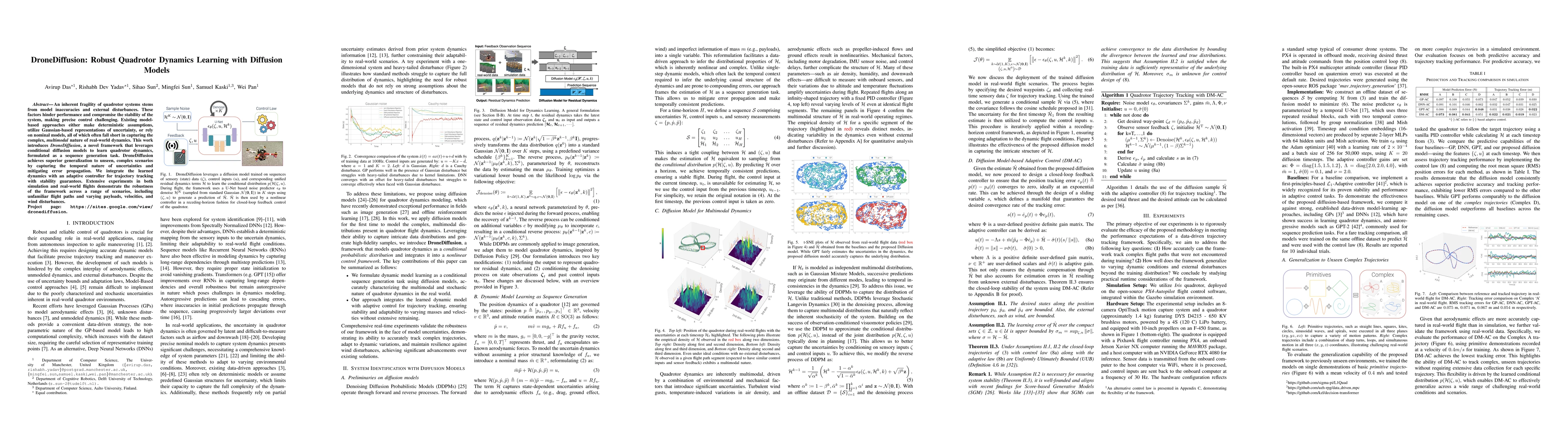 Thumbnail for DroneDiffusion: Robust Quadrotor Dynamics Learning with Diffusion Models