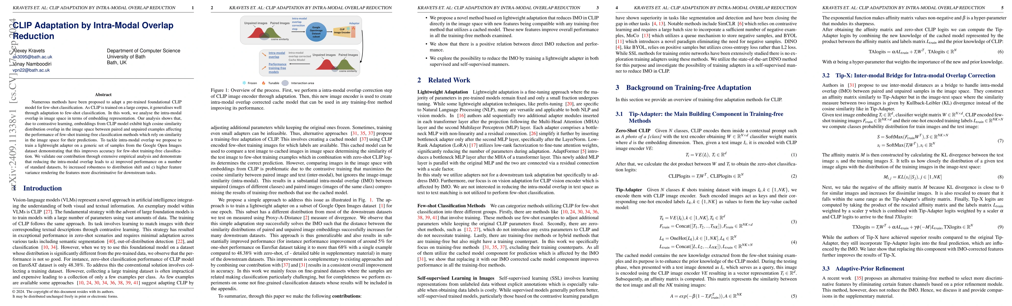 Thumbnail for CLIP Adaptation by Intra-modal Overlap Reduction