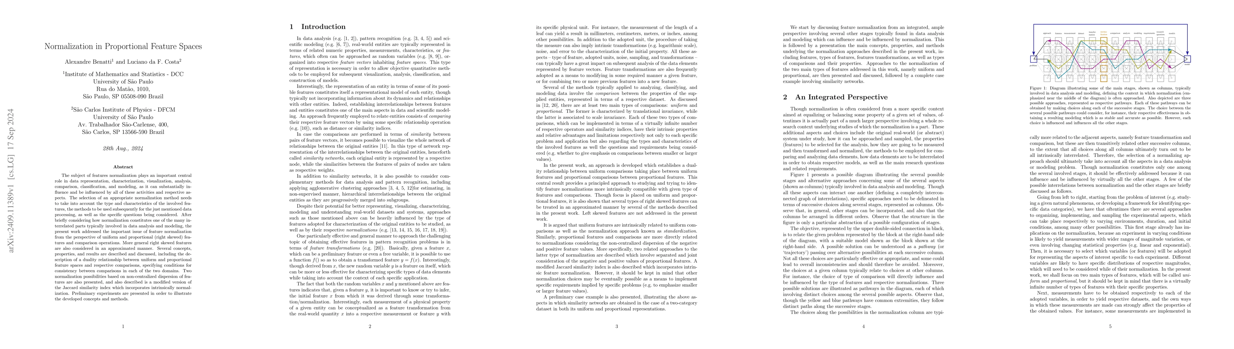 Thumbnail for Normalization in Proportional Feature Spaces