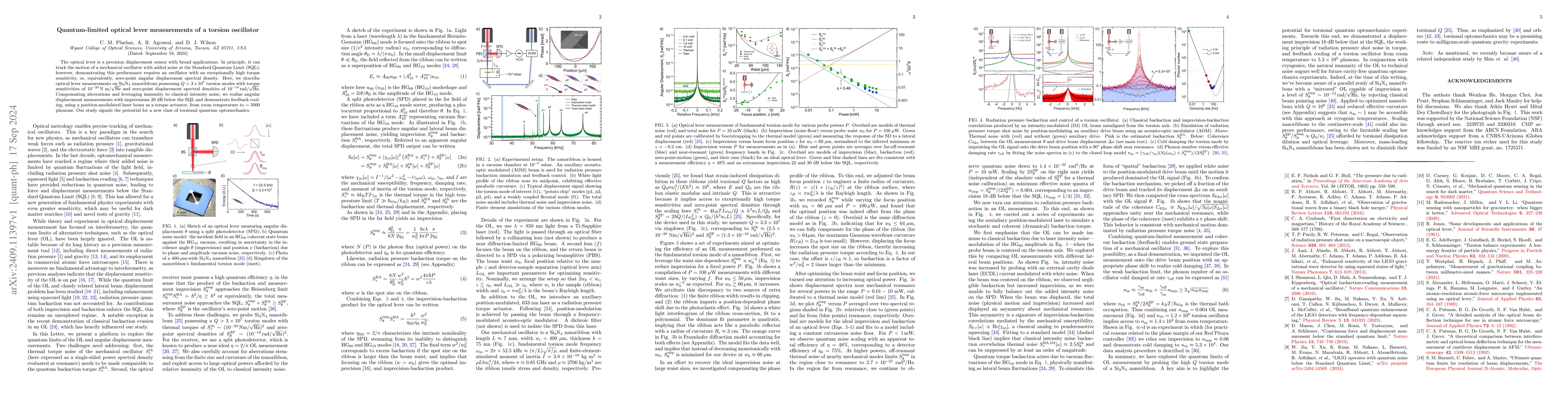 Thumbnail for Quantum-limited optical lever measurement of a torsion oscillator