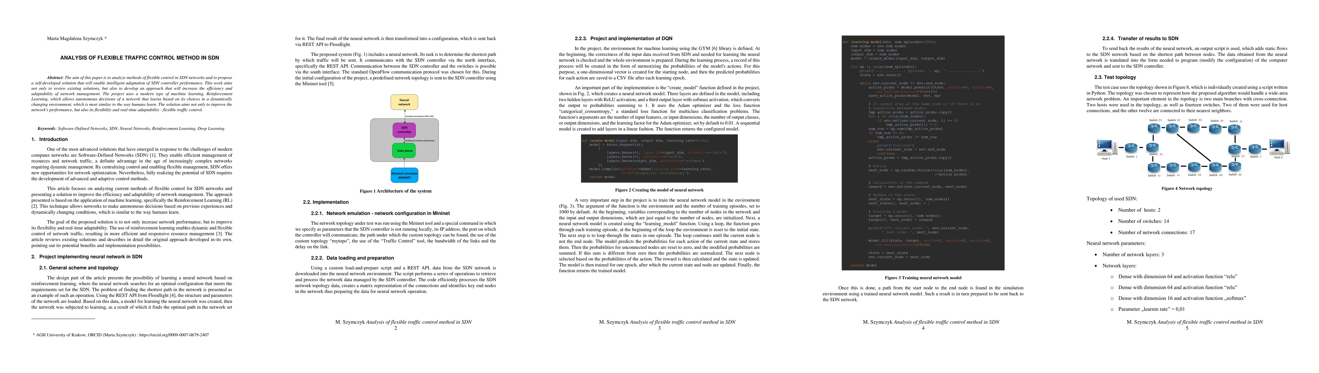 Thumbnail for Analysis of flexible traffic control method in SDN