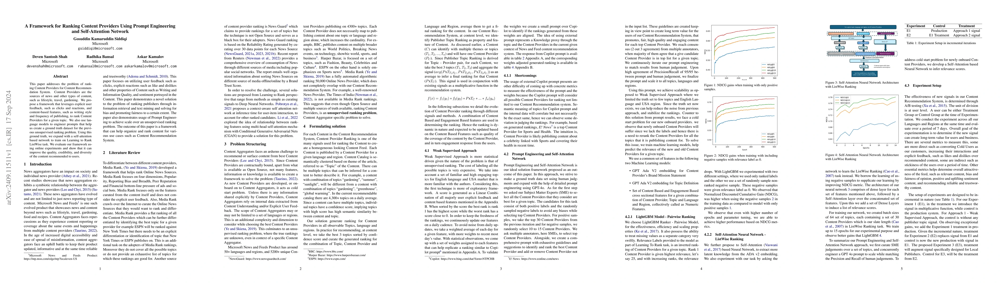 Thumbnail for A Framework for Ranking Content Providers Using Prompt Engineering and
  Self-Attention Network