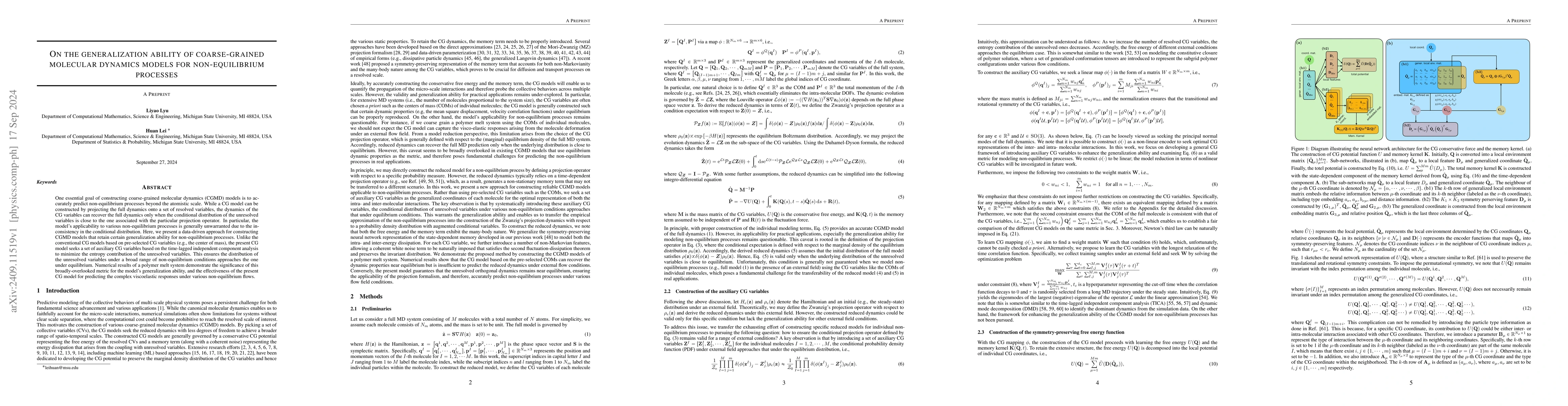 Thumbnail for On the generalization ability of coarse-grained molecular dynamics
  models for non-equilibrium processes
