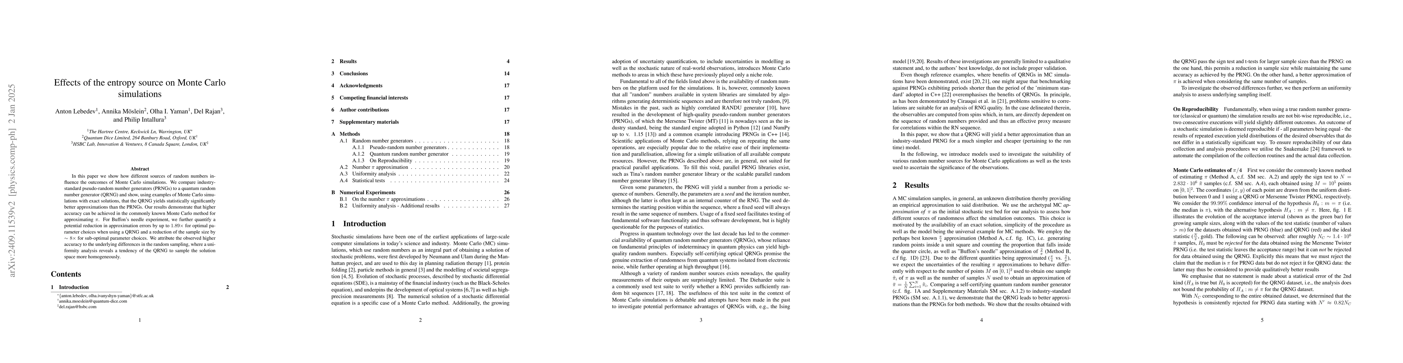 Thumbnail for Effects of the entropy source on Monte Carlo simulations