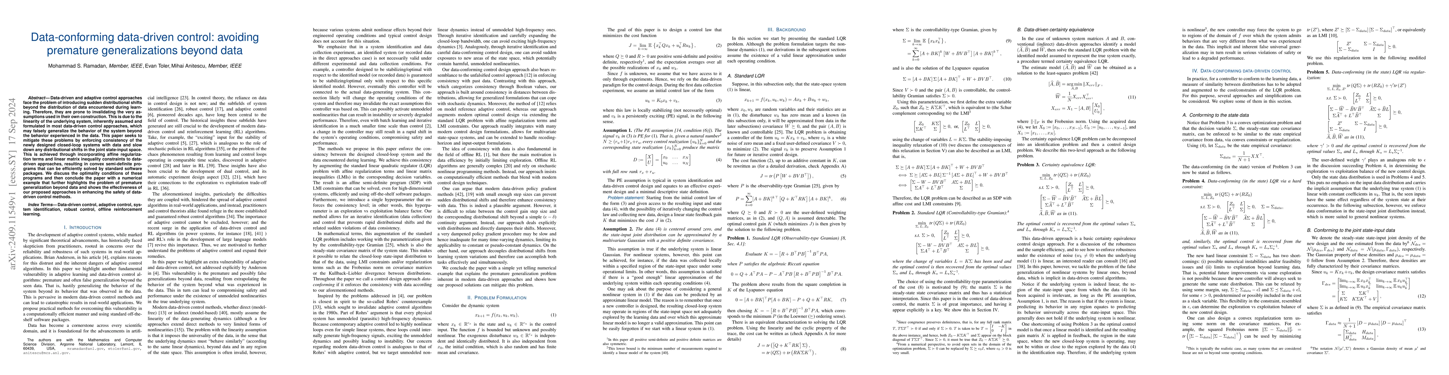 Thumbnail for Data-conforming data-driven control: avoiding premature generalizations
  beyond data