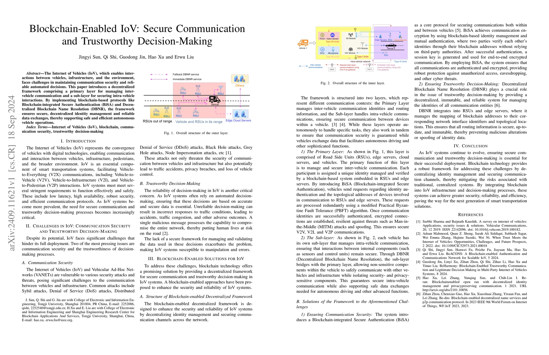Thumbnail for Blockchain-Enabled IoV: Secure Communication and Trustworthy
  Decision-Making