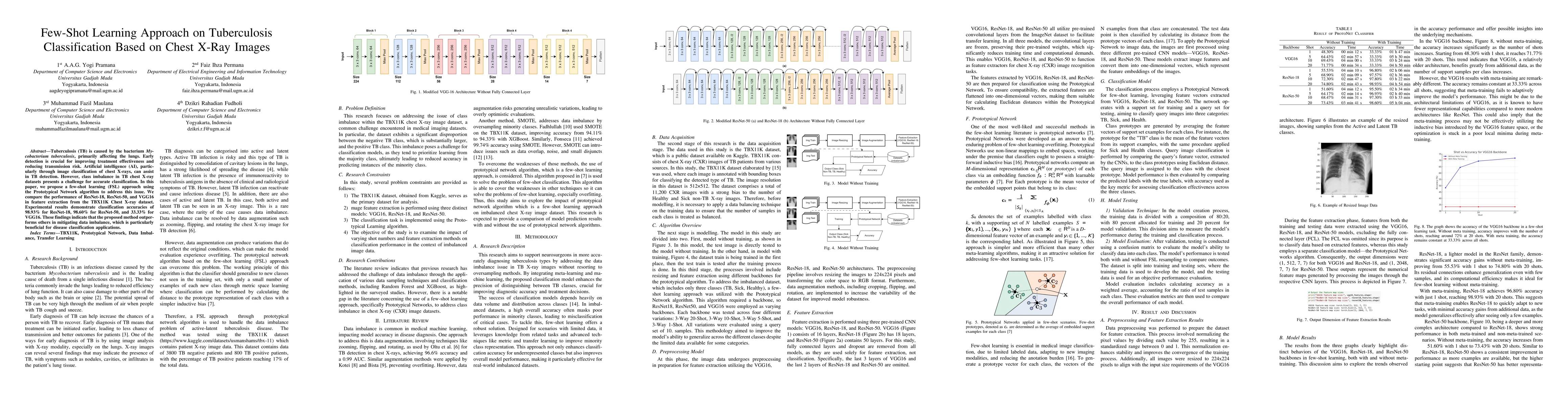 Thumbnail for Few-Shot Learning Approach on Tuberculosis Classification Based on Chest
  X-Ray Images