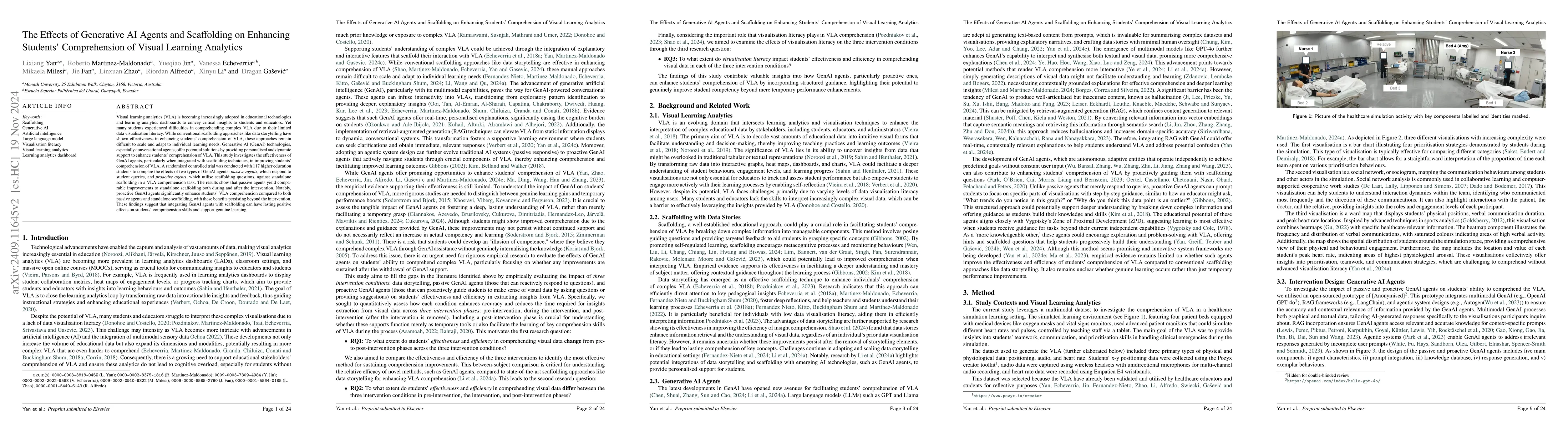 Thumbnail for The Effects of Generative AI Agents and Scaffolding on Enhancing
  Students' Comprehension of Visual Learning Analytics
