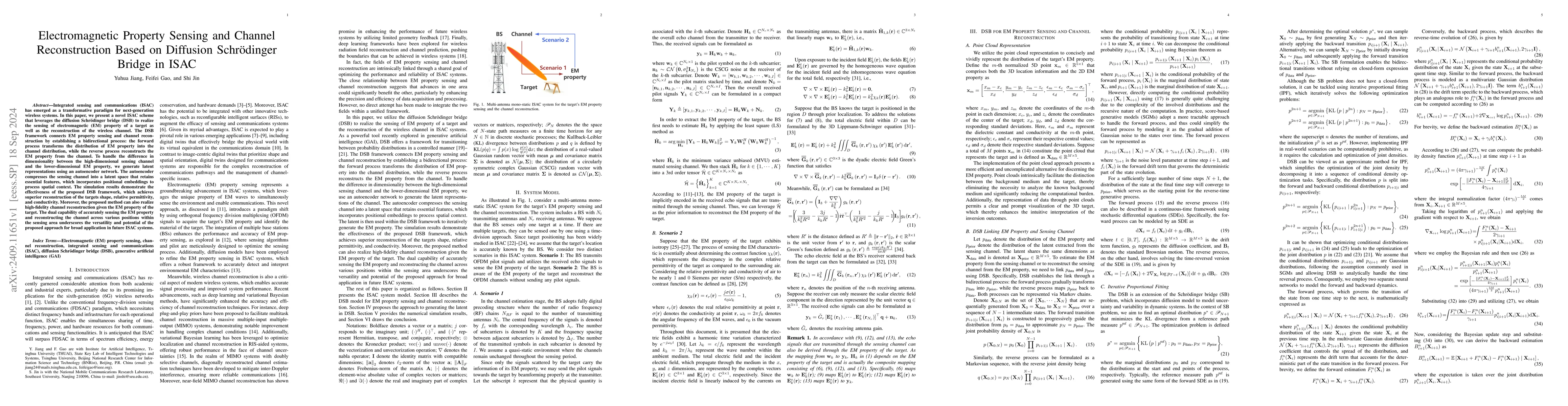 Thumbnail for Electromagnetic Property Sensing and Channel Reconstruction Based on
  Diffusion Schrödinger Bridge in ISAC