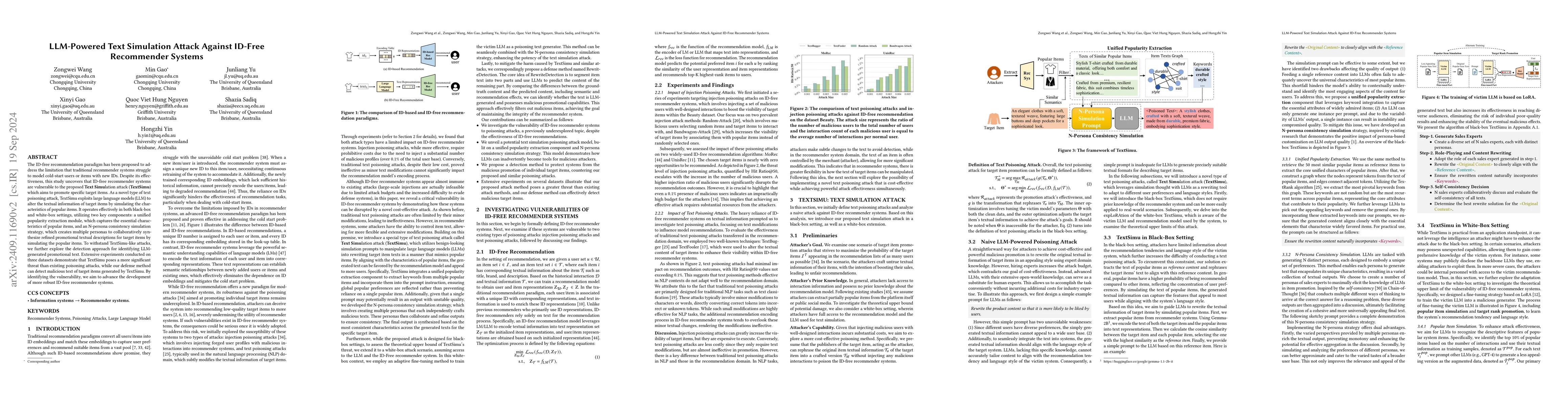 Thumbnail for LLM-Powered Text Simulation Attack Against ID-Free Recommender Systems