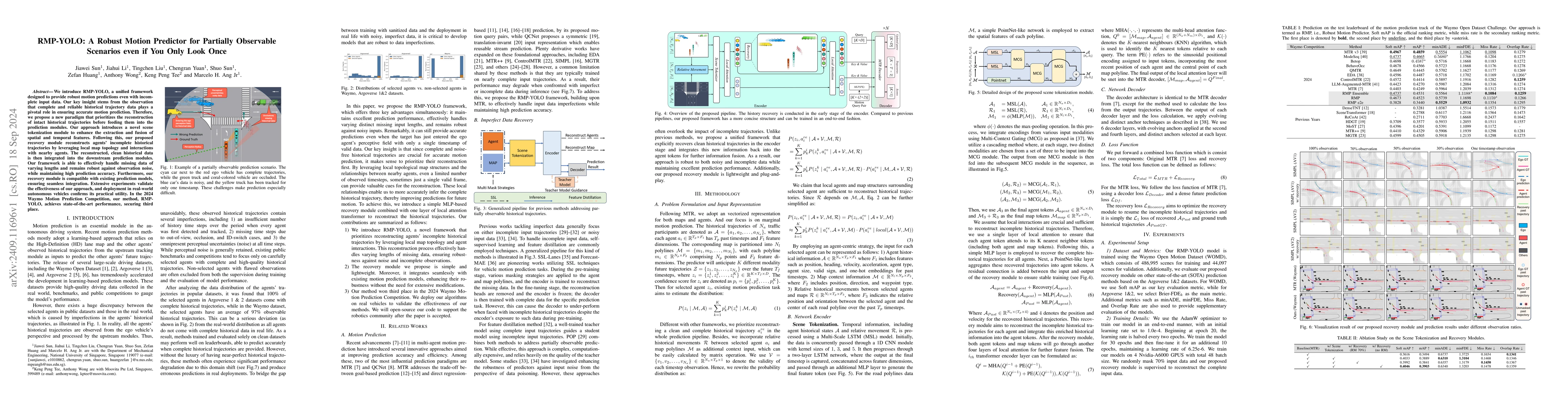 Thumbnail for RMP-YOLO: A Robust Motion Predictor for Partially Observable Scenarios
  even if You Only Look Once