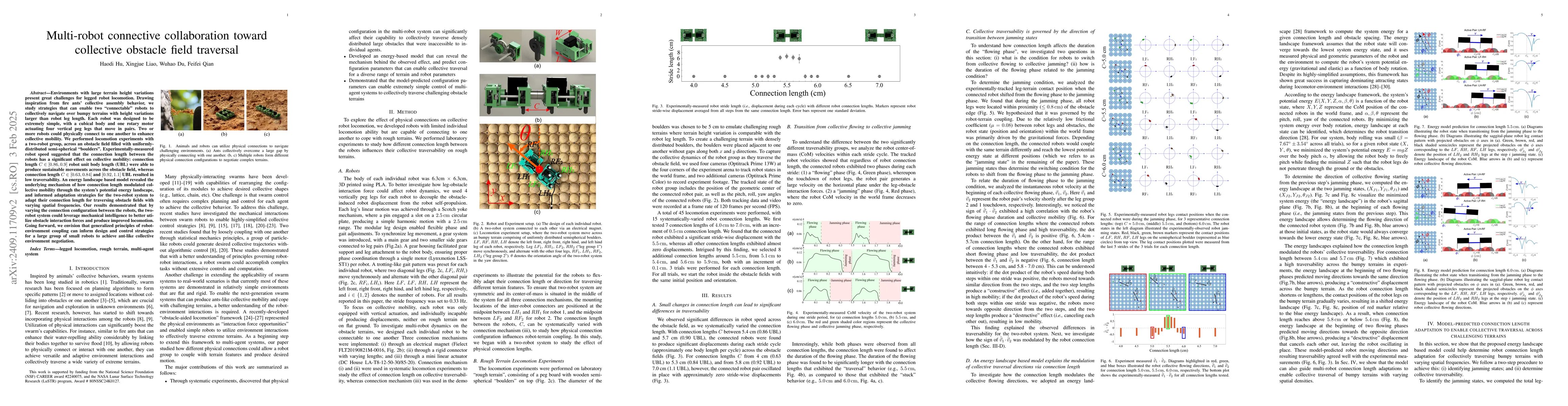 Thumbnail for Multi-robot connection towards collective obstacle field traversal