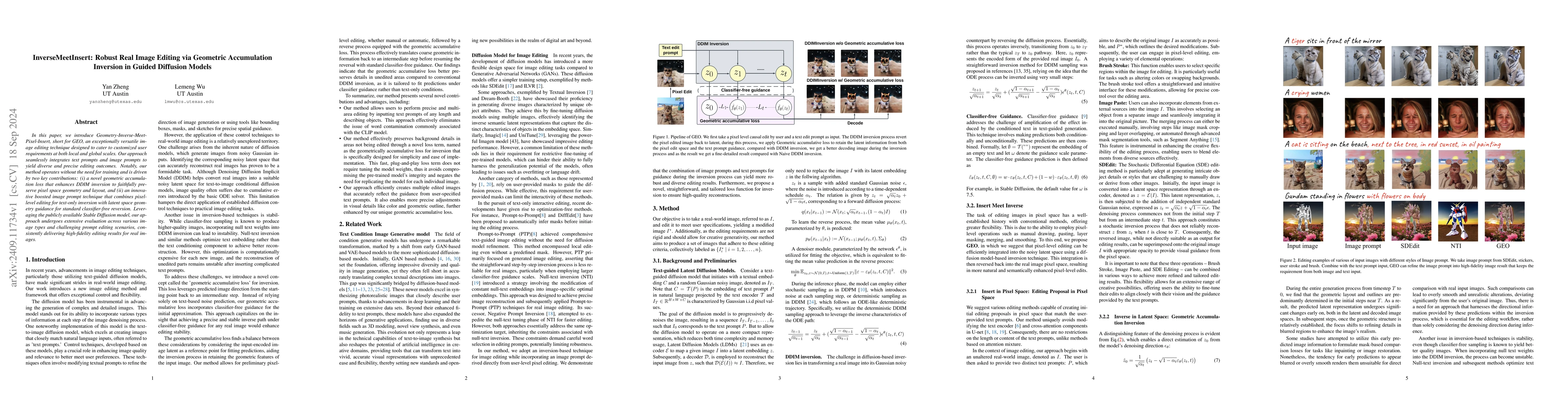 Thumbnail for InverseMeetInsert: Robust Real Image Editing via Geometric Accumulation
  Inversion in Guided Diffusion Models