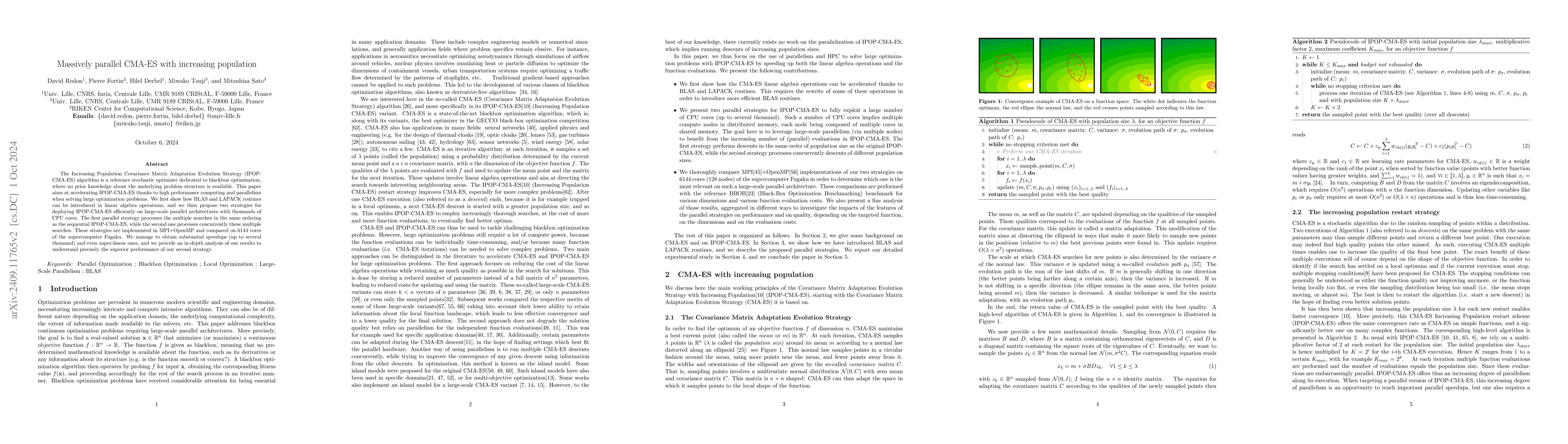 Thumbnail for Massively parallel CMA-ES with increasing population