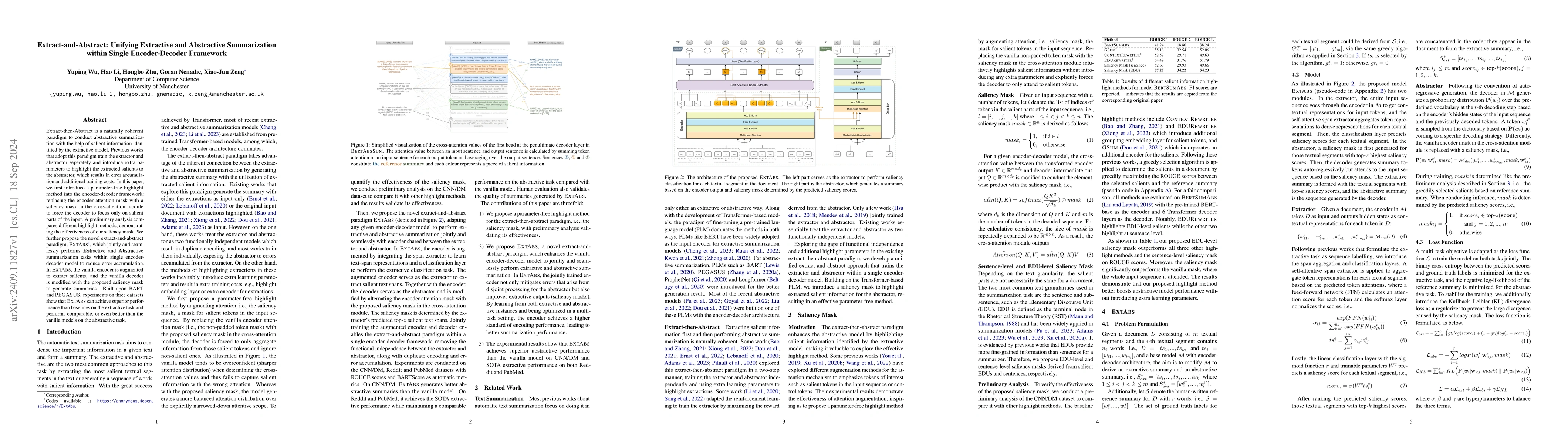 Thumbnail for Extract-and-Abstract: Unifying Extractive and Abstractive Summarization
  within Single Encoder-Decoder Framework