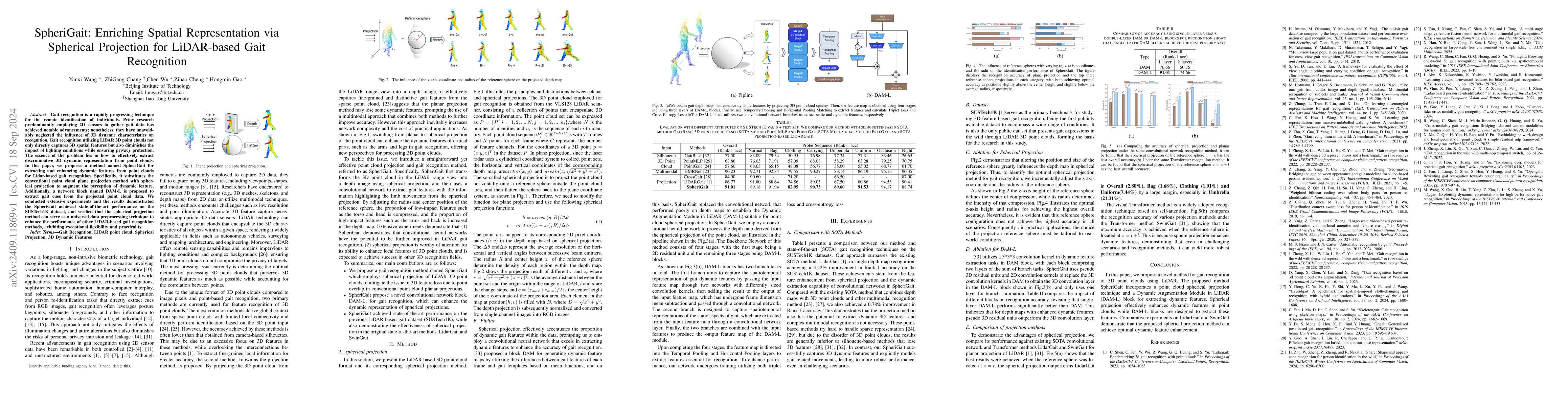Thumbnail for SpheriGait: Enriching Spatial Representation via Spherical Projection
  for LiDAR-based Gait Recognition