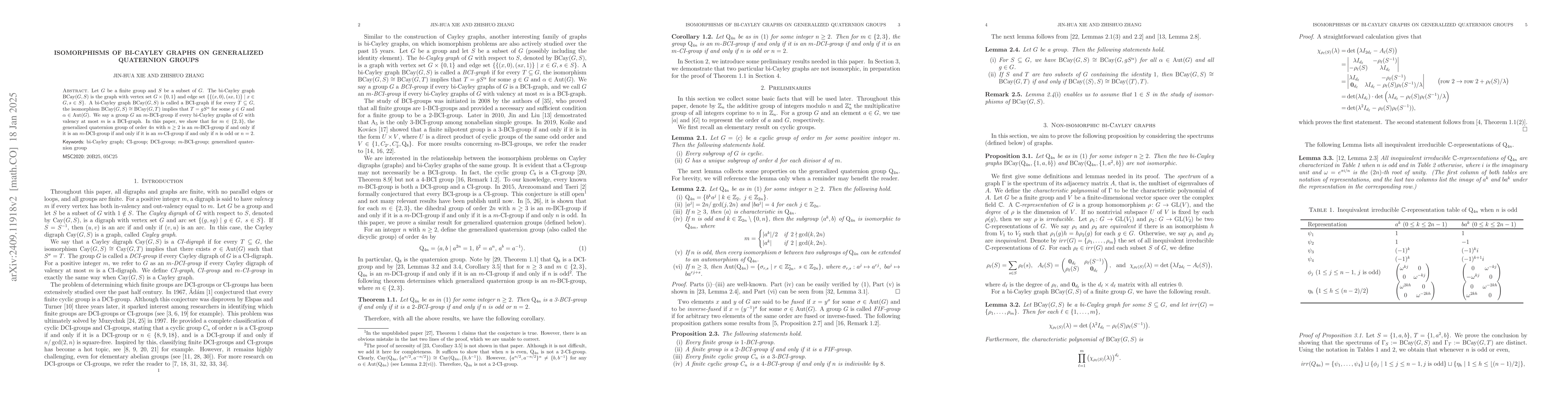 Thumbnail for Isomorphisms of bi-Cayley graphs on generalized quaternion groups