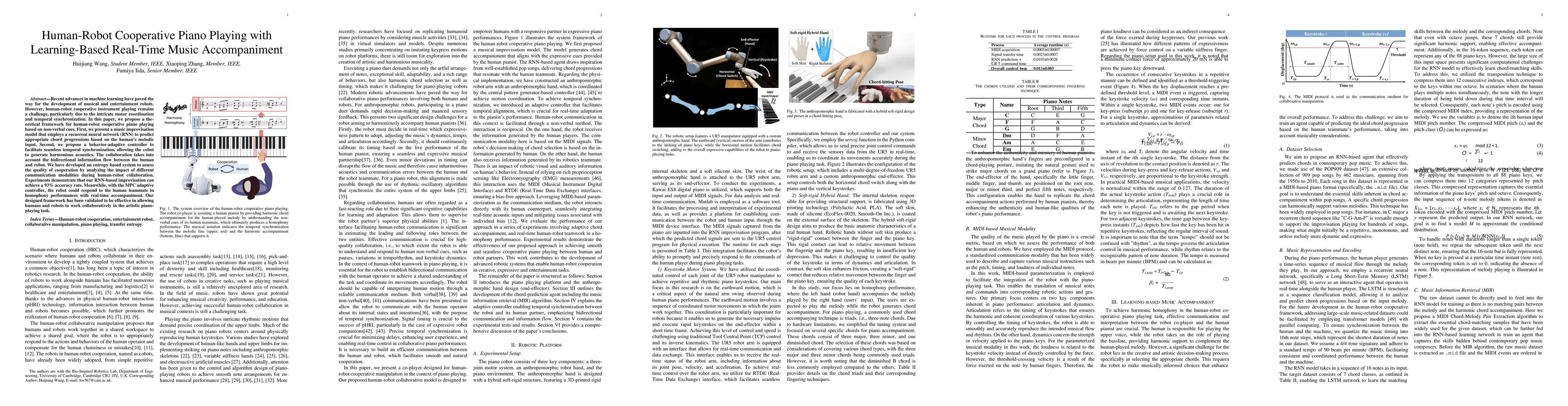 Thumbnail for Human-Robot Cooperative Piano Playing with Learning-Based Real-Time
  Music Accompaniment