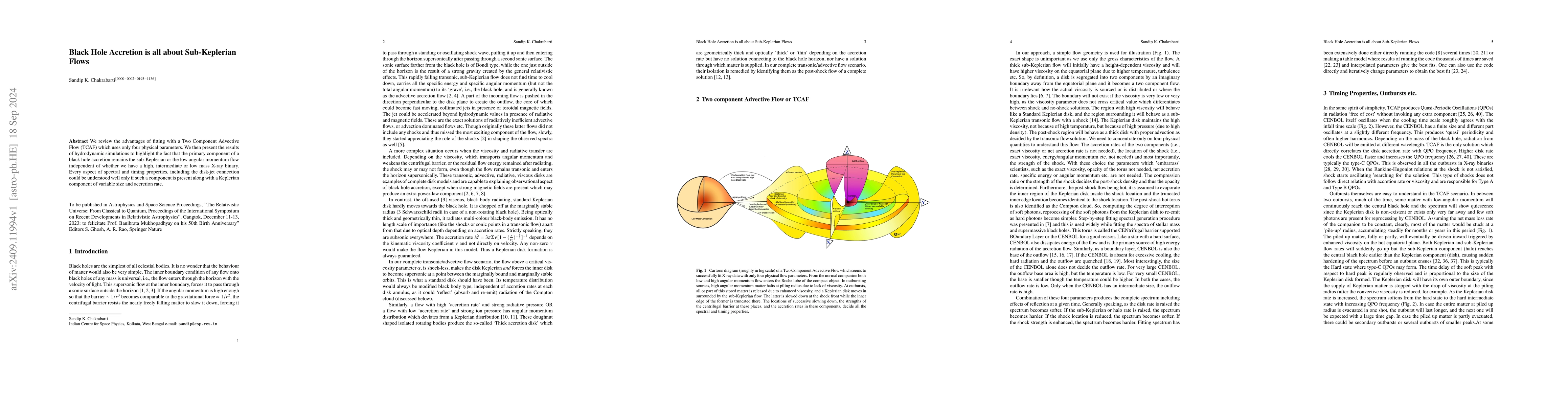 Thumbnail for Black Hole Accretion is all about Sub-Keplerian Flows