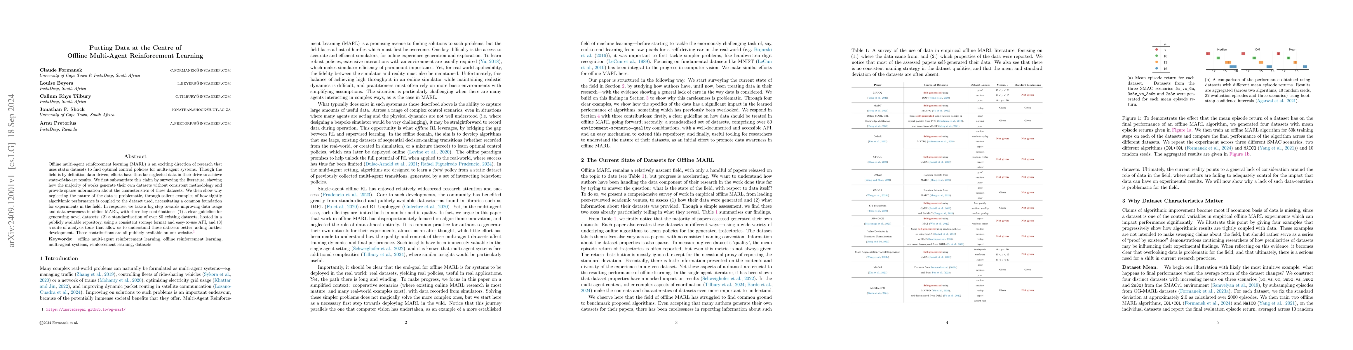 Thumbnail for Putting Data at the Centre of Offline Multi-Agent Reinforcement Learning
