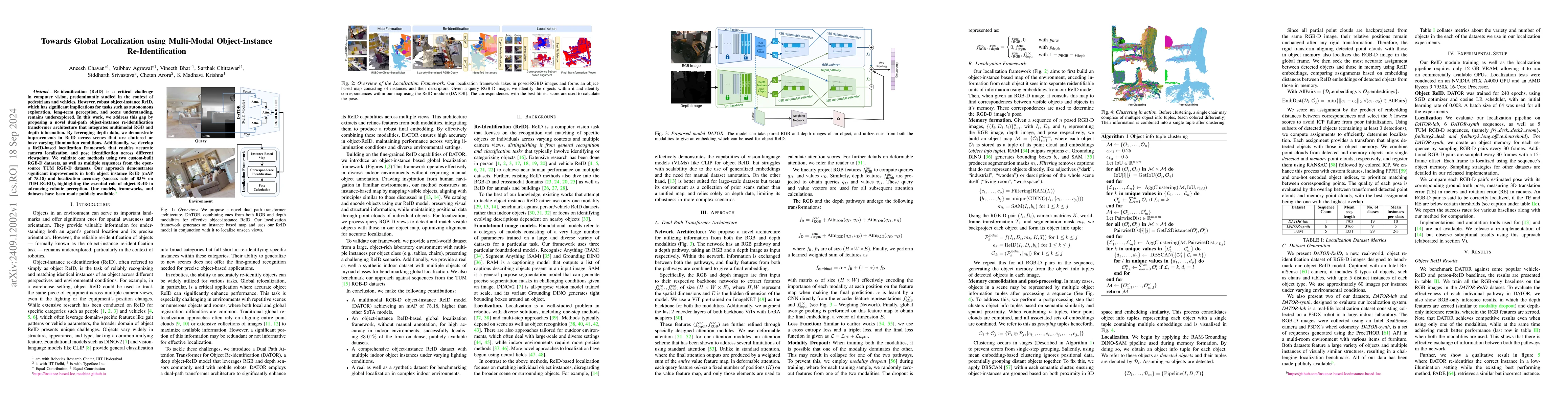 Thumbnail for Towards Global Localization using Multi-Modal Object-Instance
  Re-Identification