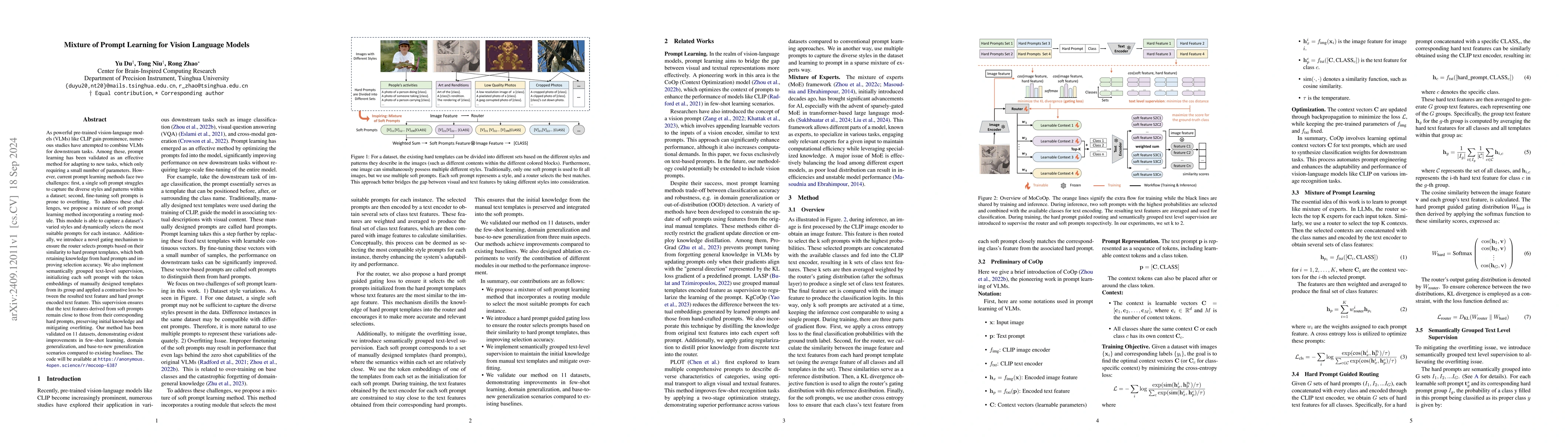 Thumbnail for Mixture of Prompt Learning for Vision Language Models