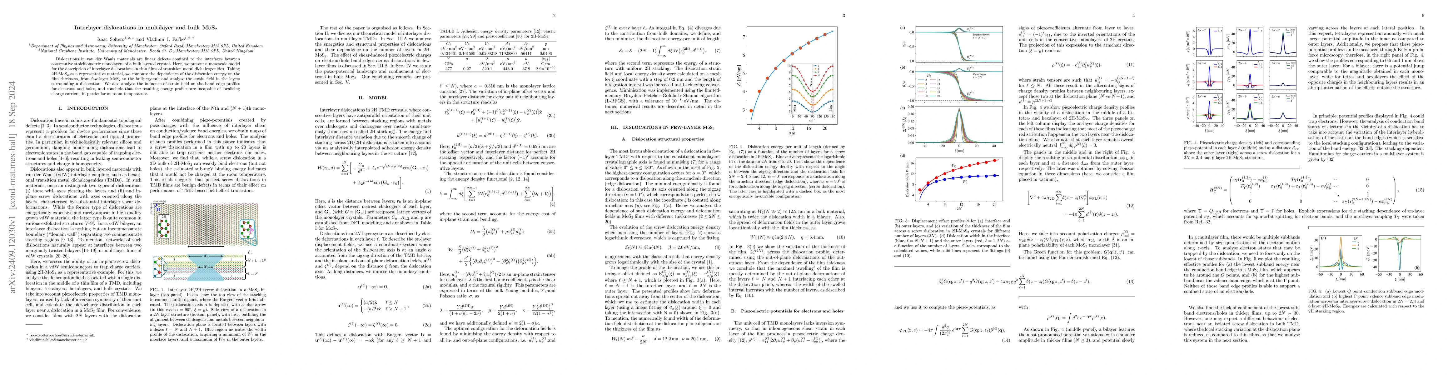 Thumbnail for Interlayer dislocations in multilayer and bulk MoS${}_2$