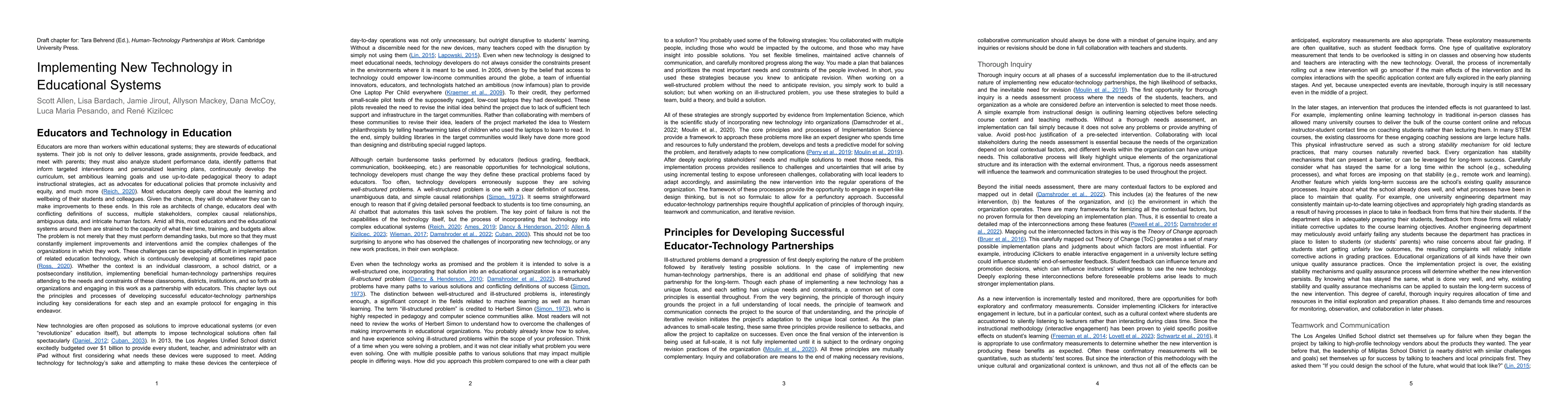 Thumbnail for Implementing New Technology in Educational Systems