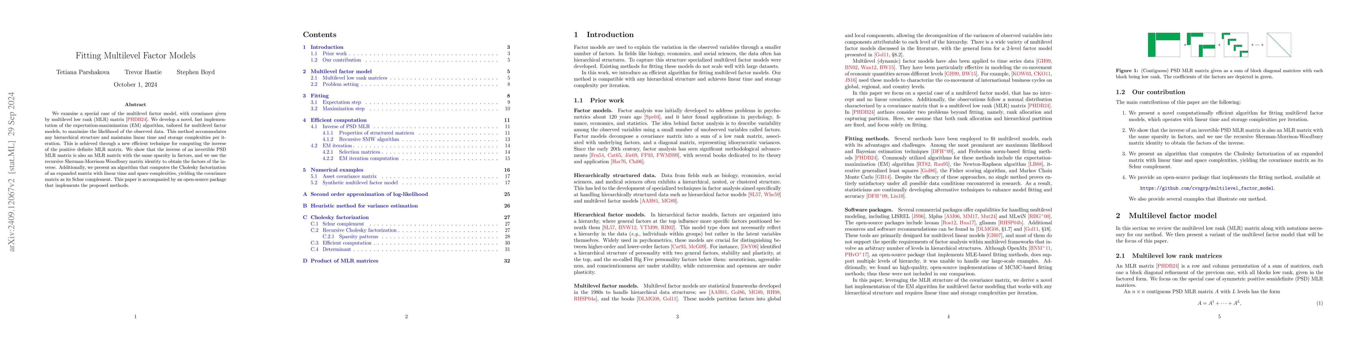 Thumbnail for Fitting Multilevel Factor Models