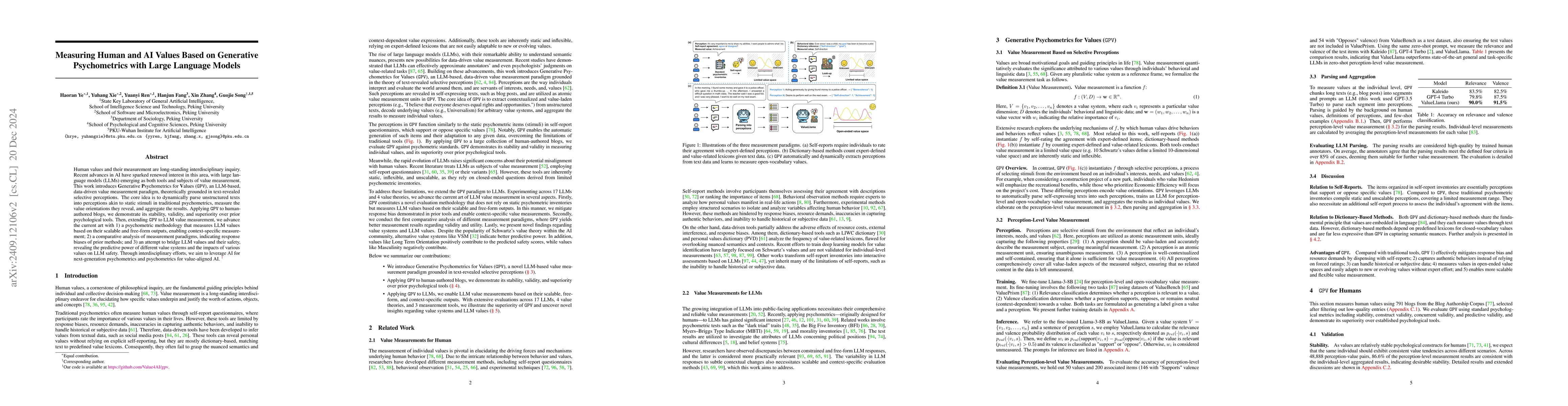 Thumbnail for Measuring Human and AI Values based on Generative Psychometrics with
  Large Language Models