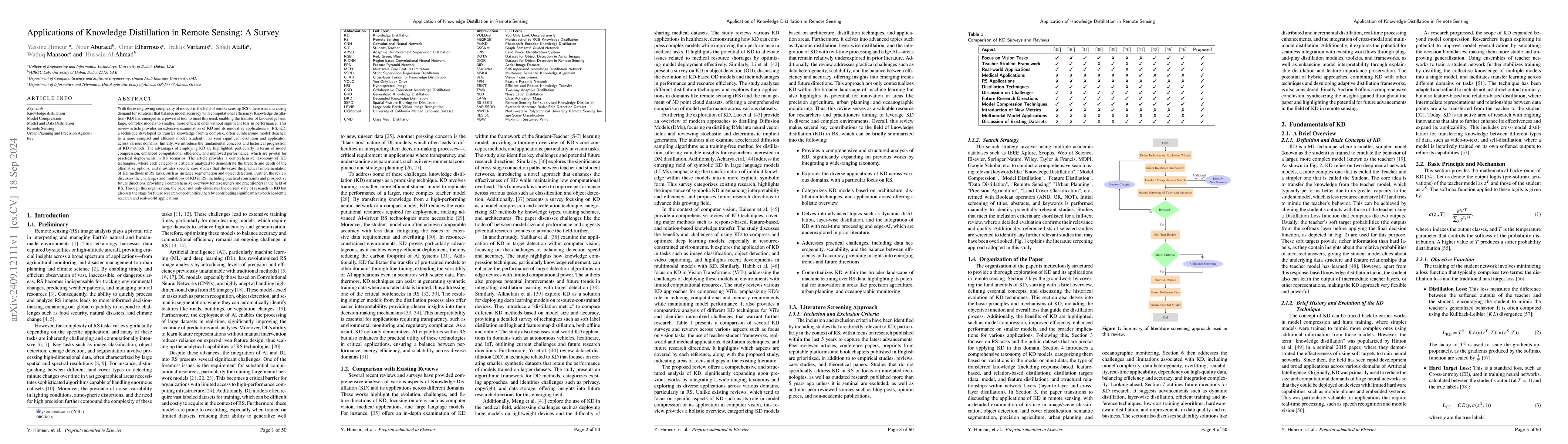 Thumbnail for Applications of Knowledge Distillation in Remote Sensing: A Survey