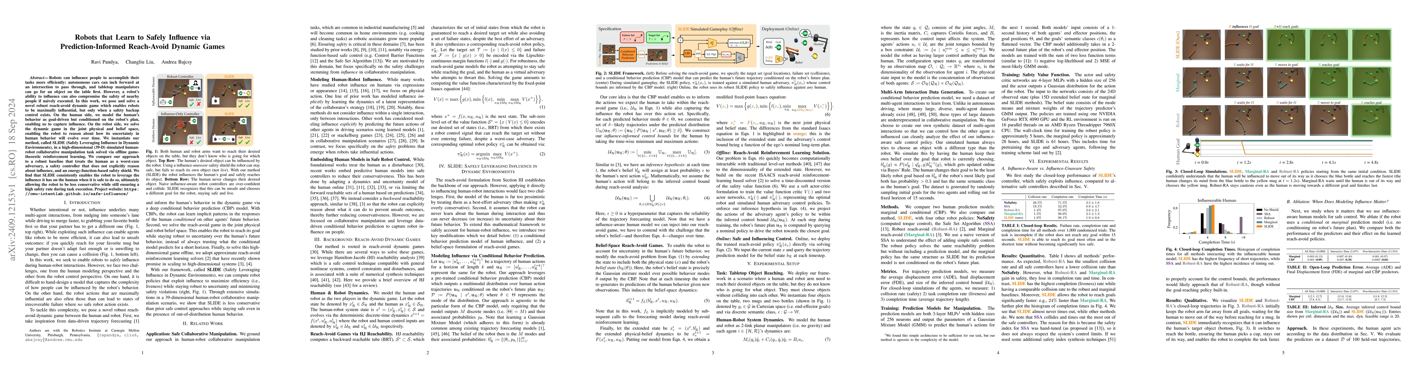 Thumbnail for Robots that Learn to Safely Influence via Prediction-Informed
  Reach-Avoid Dynamic Games