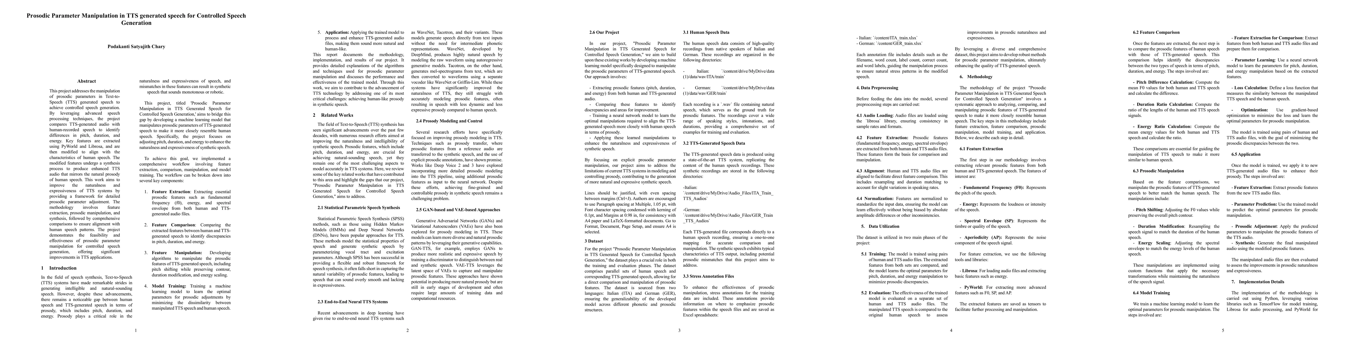 Thumbnail for Prosodic Parameter Manipulation in TTS generated speech for Controlled
  Speech Generation