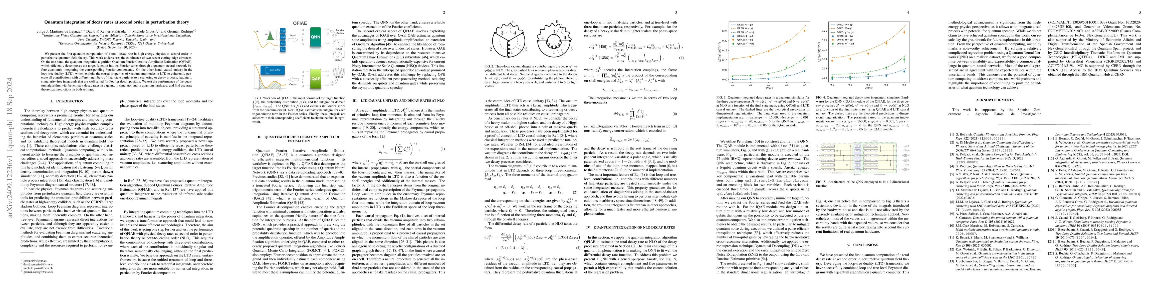 Thumbnail for Quantum integration of decay rates at second order in perturbation
  theory