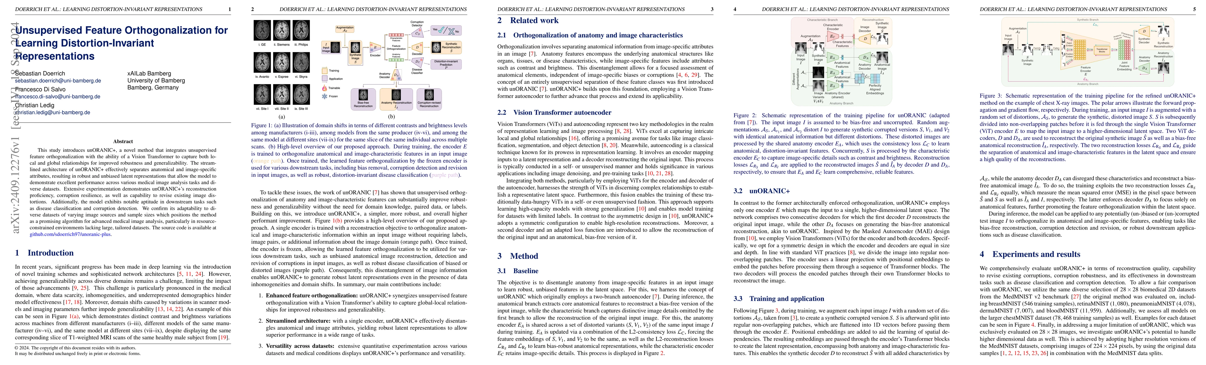 Thumbnail for Unsupervised Feature Orthogonalization for Learning Distortion-Invariant
  Representations