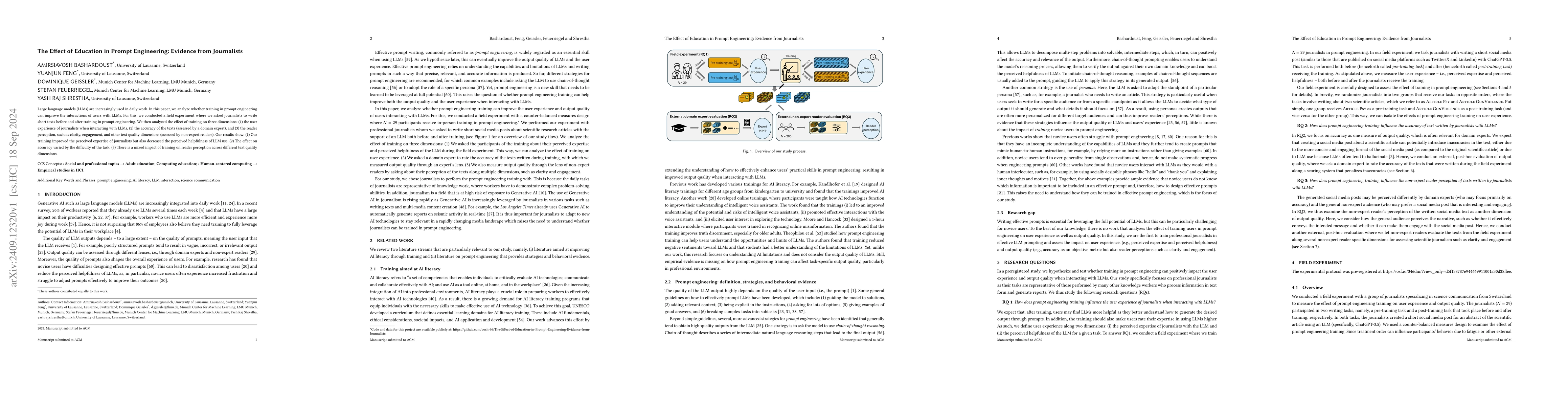 Thumbnail for The Effect of Education in Prompt Engineering: Evidence from Journalists